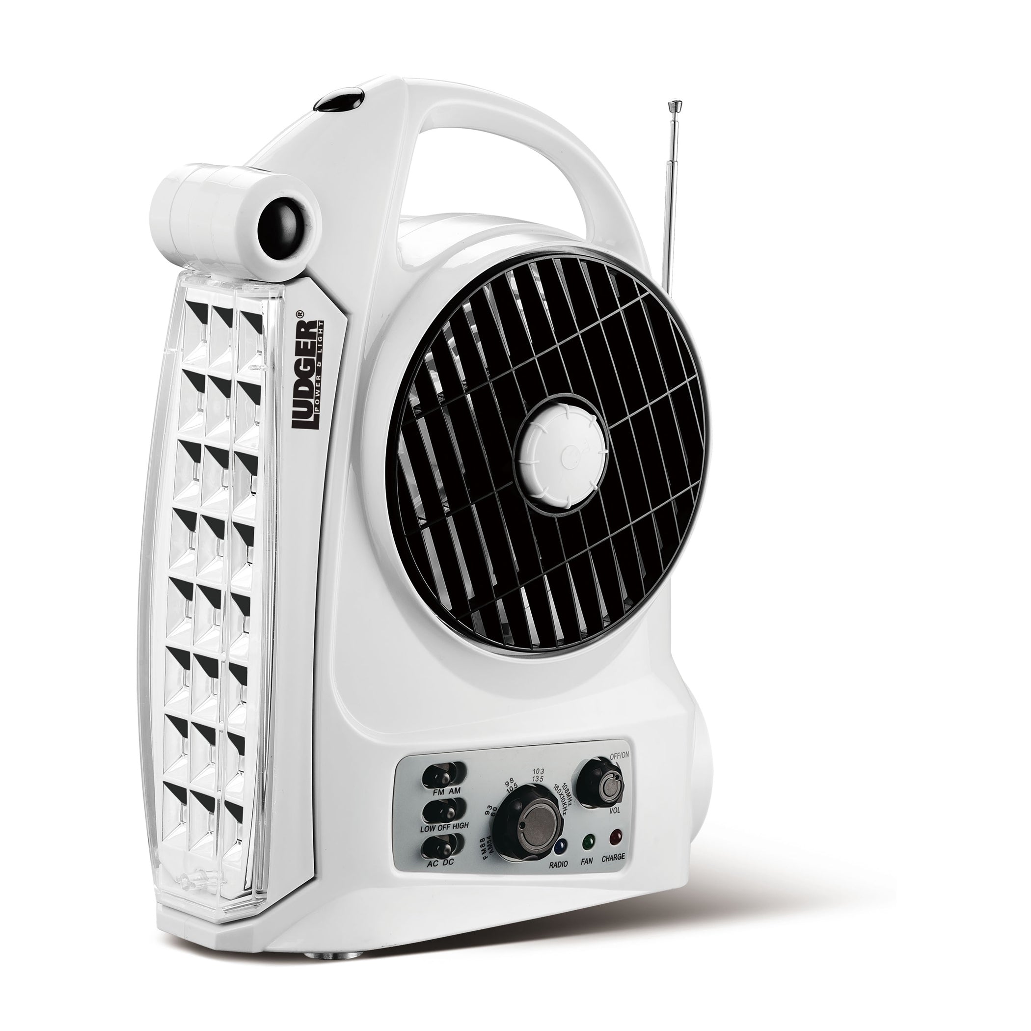 rechargeable electric fan with light