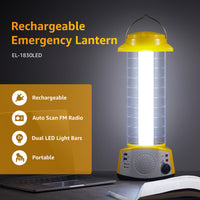 Rechargeable Emergency LED Lantern with Car Adapter (EL-1830LED)